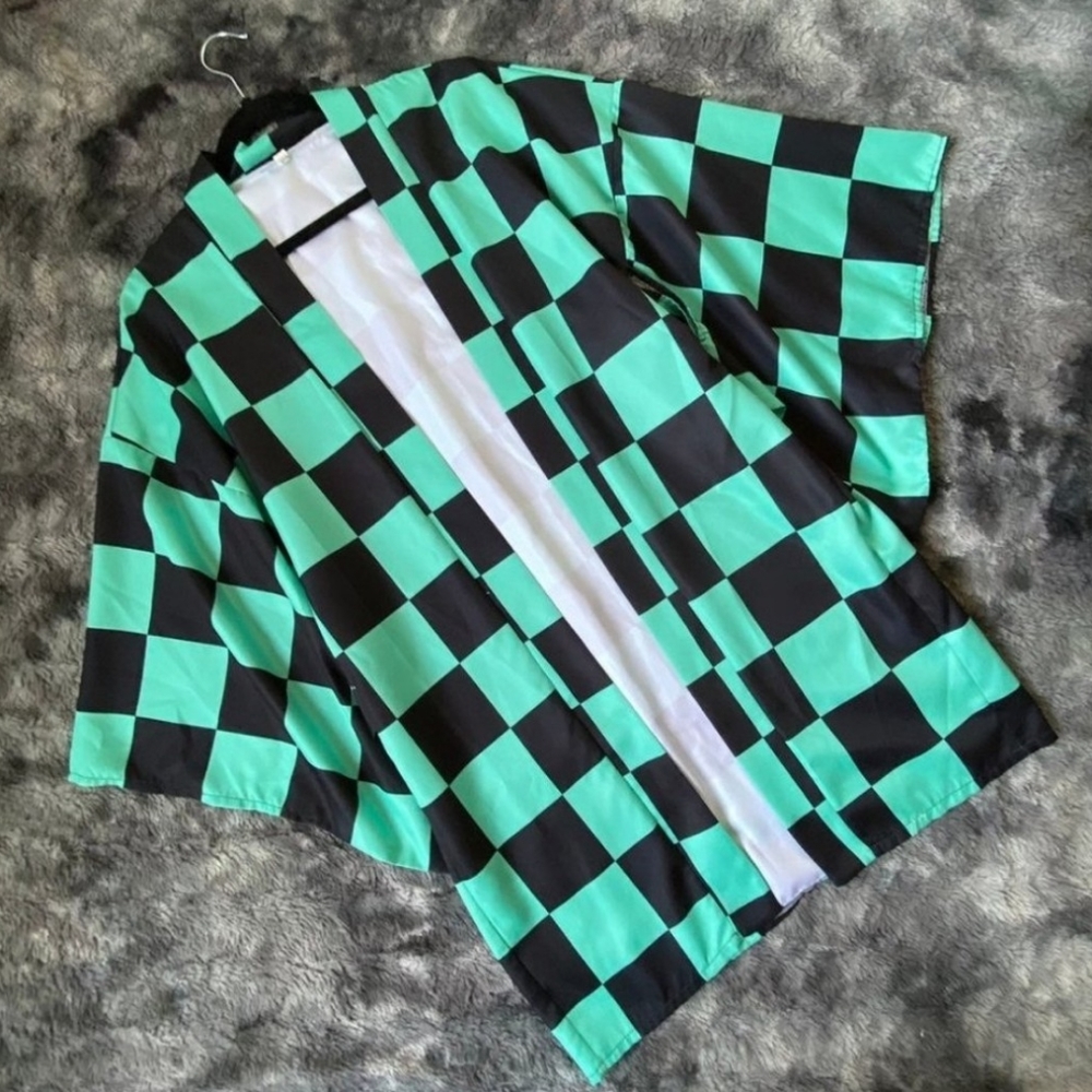 Slime Checkerboard Kimono